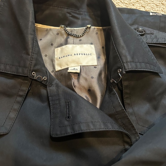 Black BR Trench Coat 100 percent cotton - Picture 2 of 6